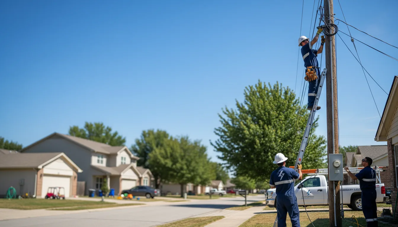 Residential electrician providing installation services in Sycamore, OH